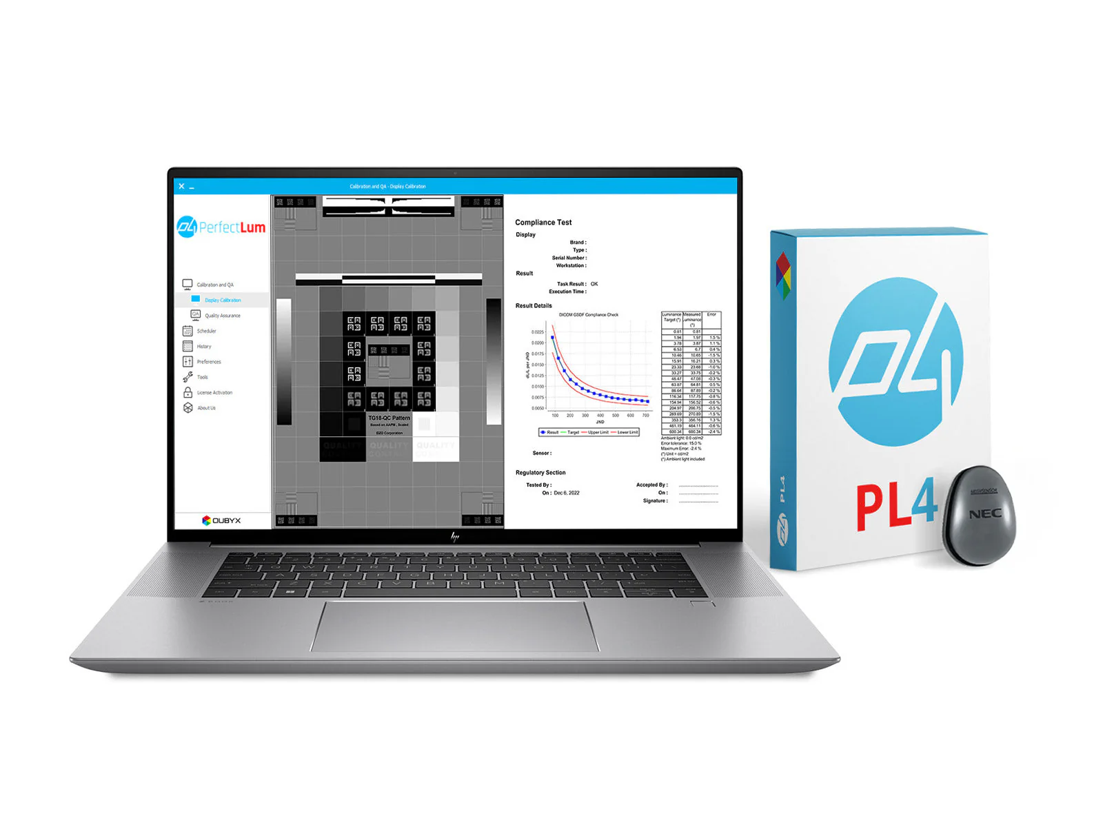 Complete Clinical Review Reading Station | 2 x LG 27M-W 27" 8MP Color Clinical Review Displays | HP ZBook Studio 16 G9 | Dictation Mic | PerfectLUM Calibration Package (LGHP16G9) - Image 3