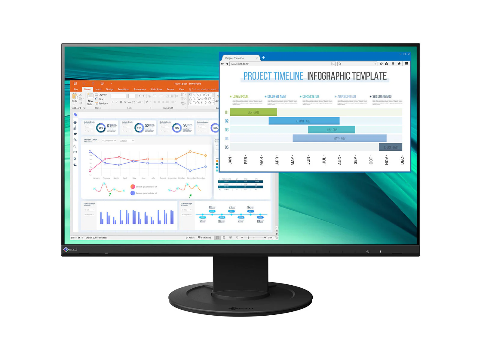 Eizo FlexScan EV2460FX-BK FHD 1920 x 1080 24" Color Display Monitor (EV2460FX-BK)