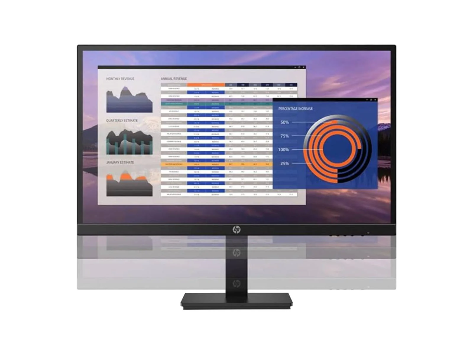 HP 27h G4 27" Full HD 1920 x 1080 Color LCD Display Monitor (737K9AA) - Image 2