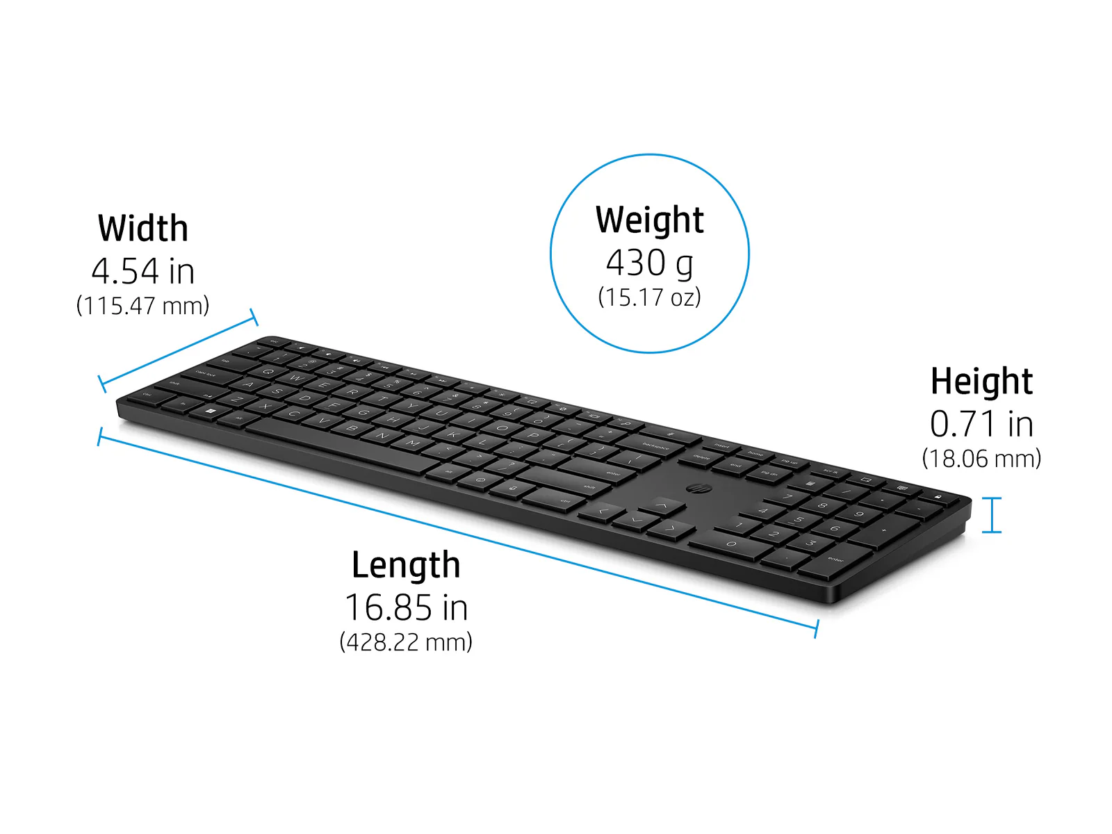 HP 455 Programmable Wireless Keyboard for business (4R177AA#ABA) - Image 7