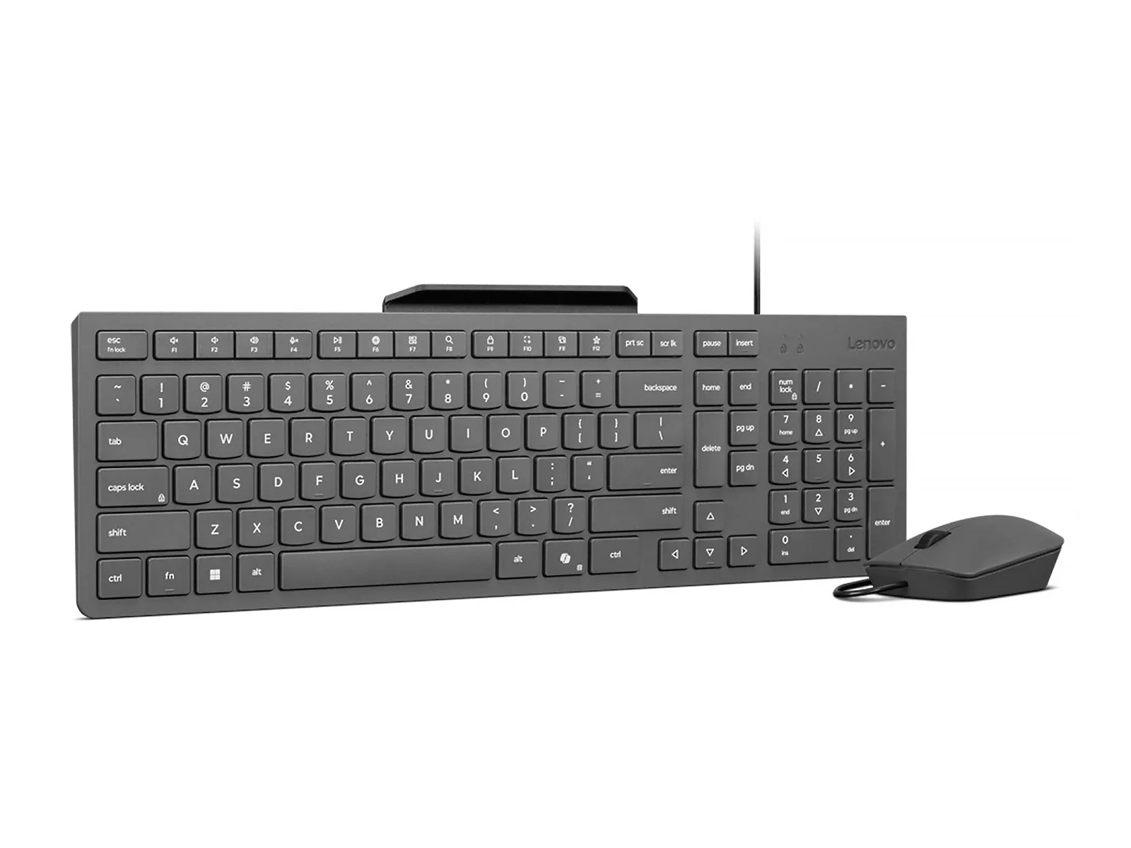 Lenovo Wired Mouse and Keyboard with Phone Holder | 310 Combo - US English (GX31R09775) - Image 3