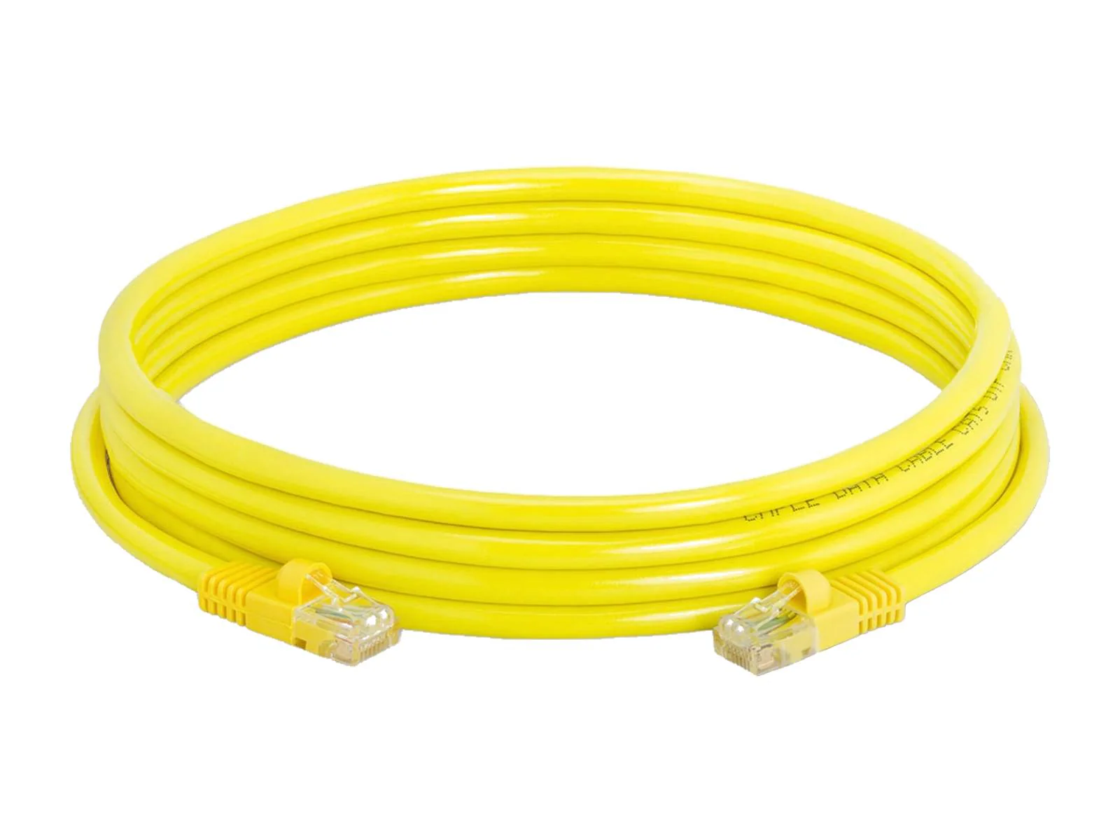 Monitors.com Cat5E Snagless UTP Patch Cable 10ft (Yellow) - Image 2