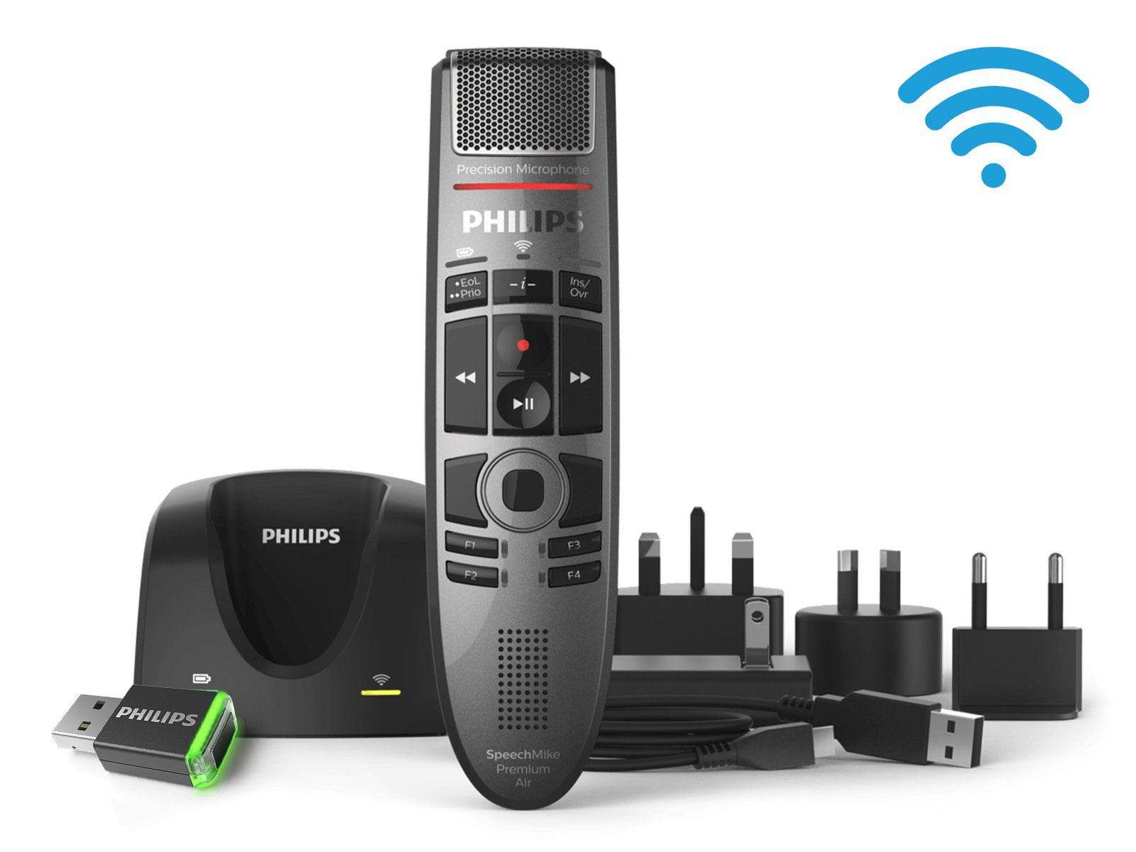 Philips SpeechMike Premium Air Wireless Push Button Dictation Microphone (SMP4000) - Image 5