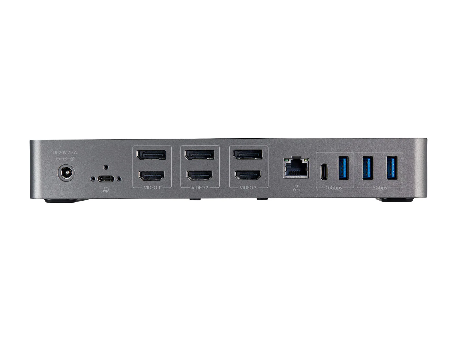 StarTech.com Thunderbolt USB-C USB-A Hybrid Universal Triple Monitor Docking Station, 4K DisplayPort & HDMI for Laptops (DK31C3HDPD) - Image 3